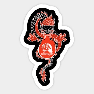 Asian Dragon Logo Sticker